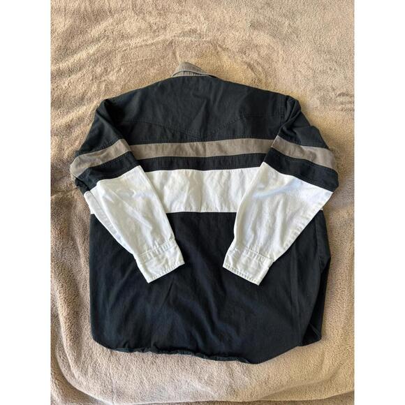 Express Rider Color Block Button-Up Shirt - Picture 4 of 4